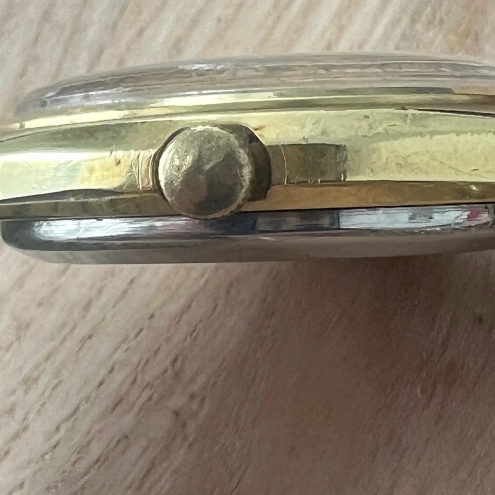 Hamilton 14K Gold Plated Rare Vintage Men’s Watch Stainless Bracelet Gold Dial